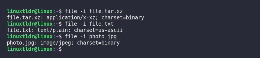 Checking the MIME encoding of the referenced file