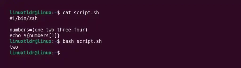 Forcefully specifying a different interpreter to run the shell script