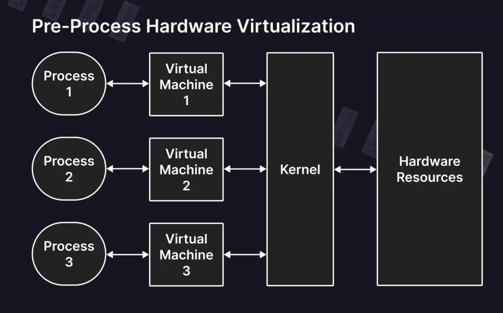 Pre-process hardware virtualization