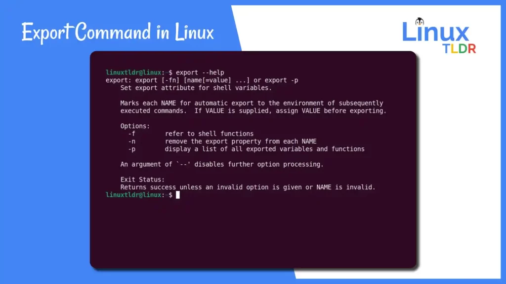 export command