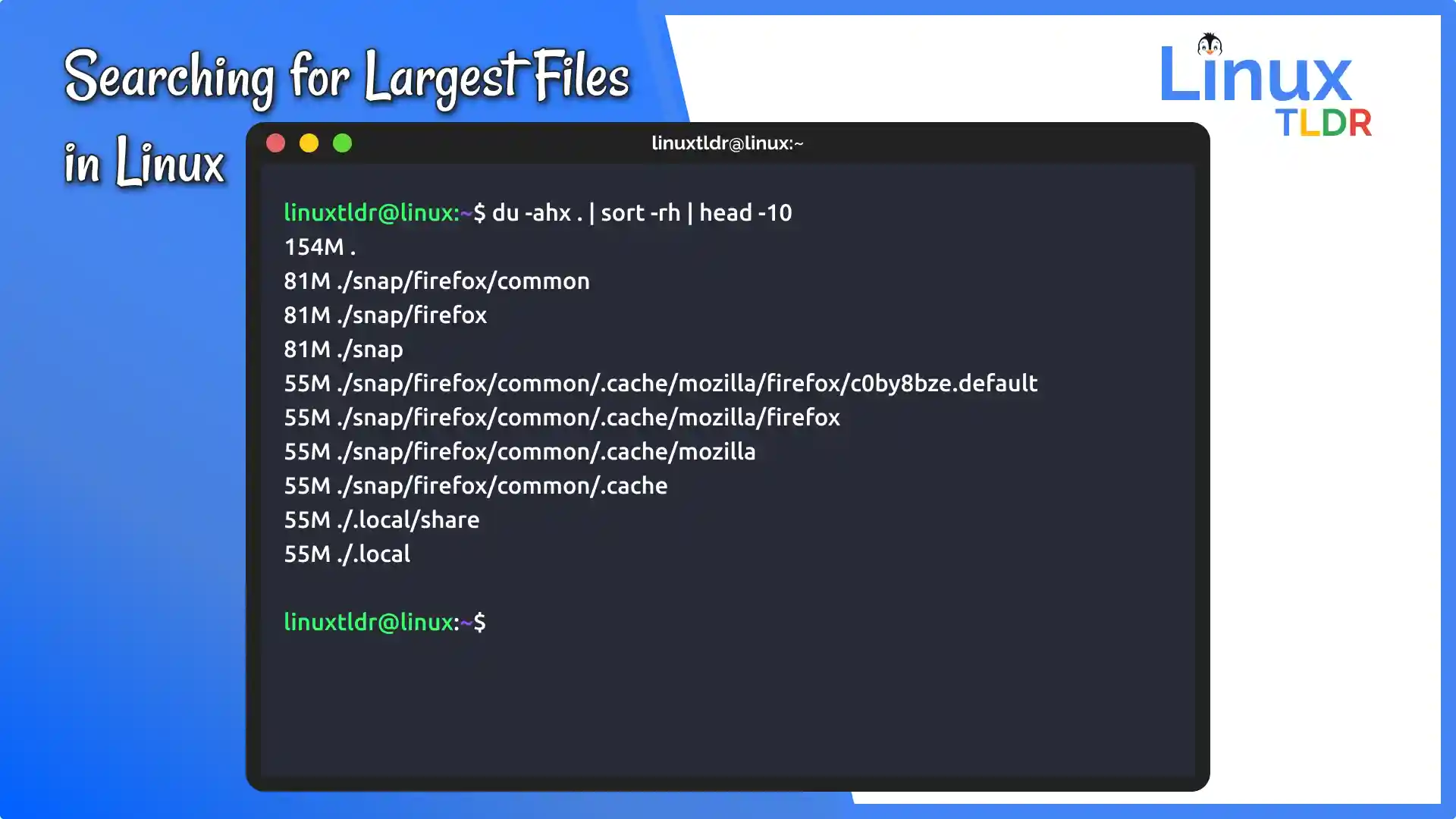 How To Get Largest Files In Linux