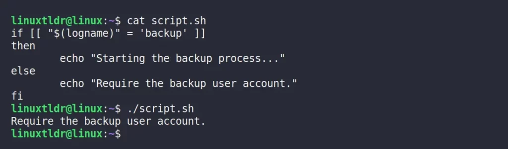 Starting backups using the shell script