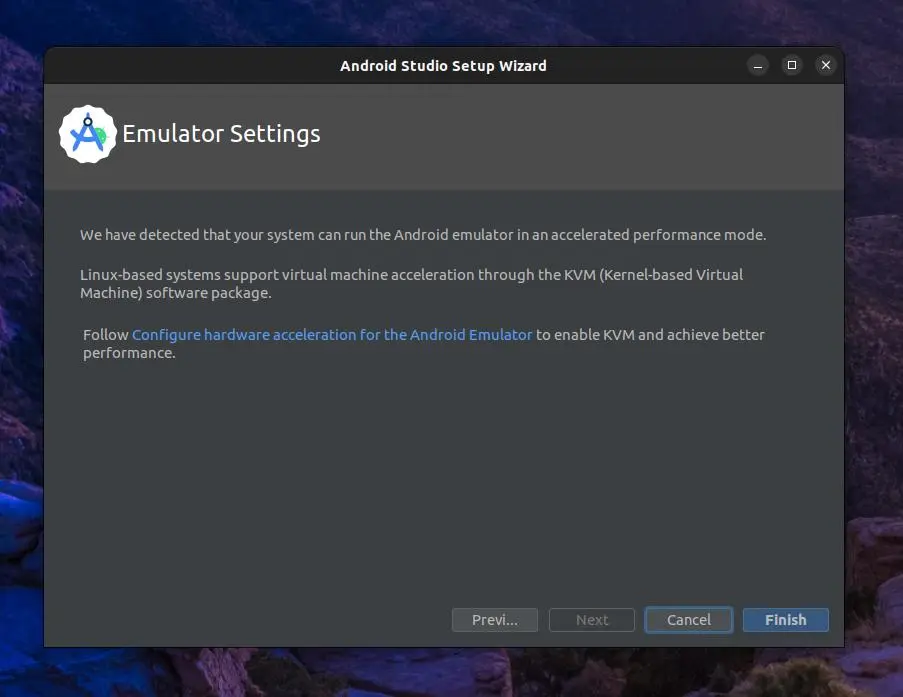 Android Studio Emulator Settings