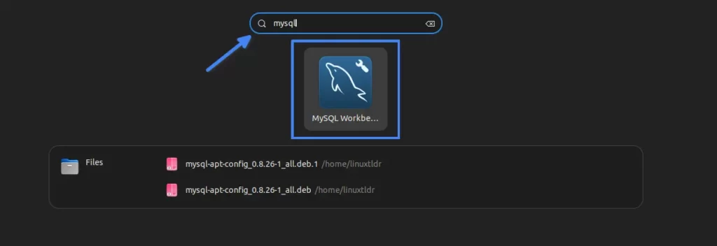 Locating MySQL Workbench