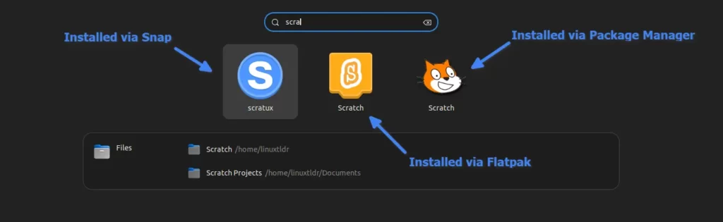 Locating scratch in linux system