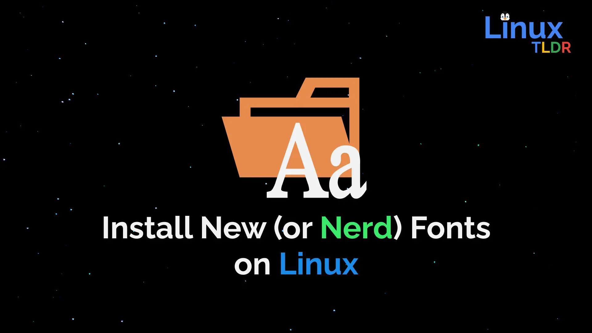 install new font linux