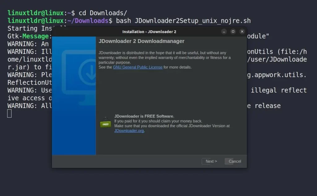 JDownloader terms and policy