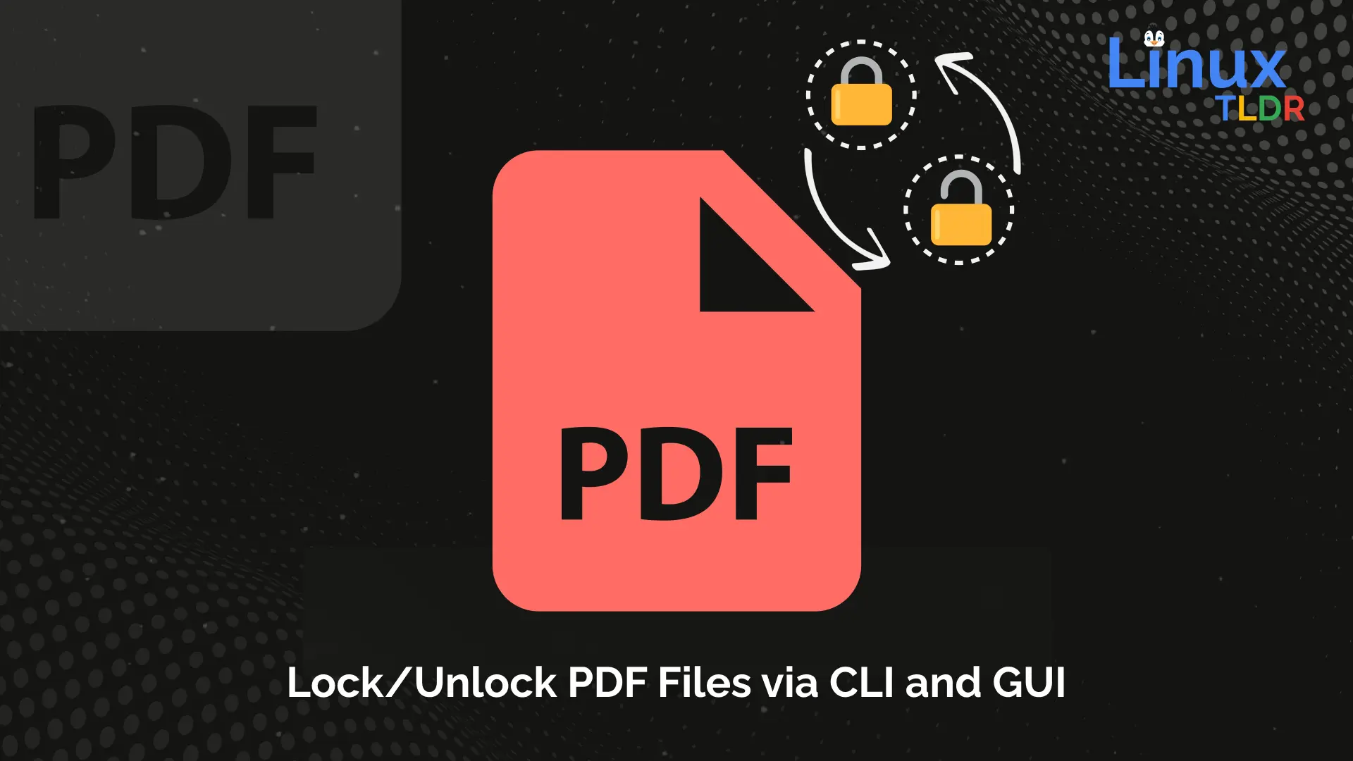 lock and unlock pdf files